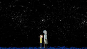Rick And Morty Getting Weird In The Backwoods Wallpaper