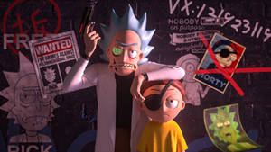 Rick And Morty Hd Computer Three-dimensional Wallpaper