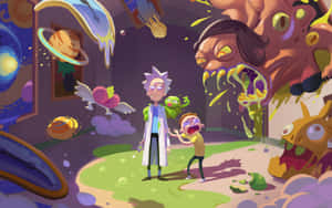 Rick And Morty Macbook 3d Art Monsters Wallpaper