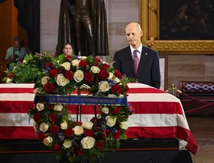 Rick Scott Pays Respect To Veteran Wallpaper