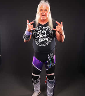 Ricky Morton Wrestling Pose Wallpaper