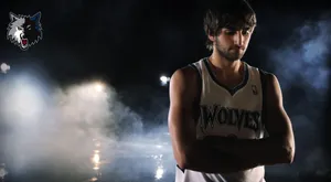 Ricky Rubio In Dark Mist Wallpaper