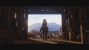 Ride The Wild Plains Of The American West With Your Trusty Steed In ‘red Dead Redemption 2’ Wallpaper