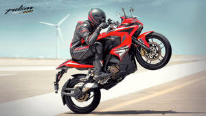 Rider Tricks Pulsar Rs200 Wallpaper