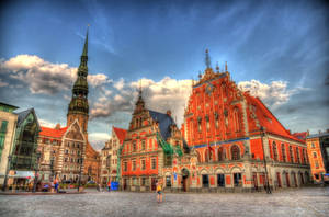 Riga Town Hall Square Wallpaper