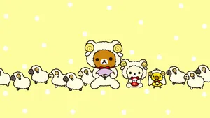 Rilakkuma Smiles On A Laptop Wallpaper