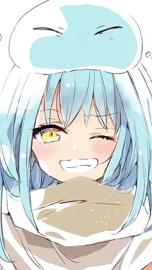 Rimuru Slime On Head Pfp Wallpaper