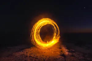 Ring Of 4k Fire Wallpaper