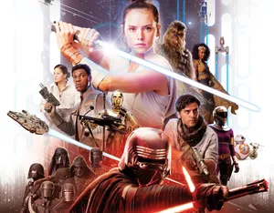 Rise Of Skywalker Illustration Wallpaper