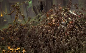 “rise Up And Vanquish The Dark Lord In ‘diablo 2’.” Wallpaper