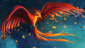 Rising From The Flames, The Phoenix Of Phoenix Shows The City's Metamorphic Spirit Wallpaper