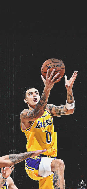 Rising Star Kyle Kuzma Of The Los Angeles Lakers Wallpaper