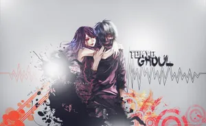 Rize And Kaneki Share A Heartfelt Moment. Wallpaper