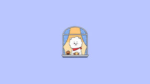 Rj Bt21 At The Window Wallpaper