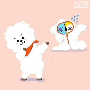 Rj Bt21 With Chimmy And Koya Wallpaper