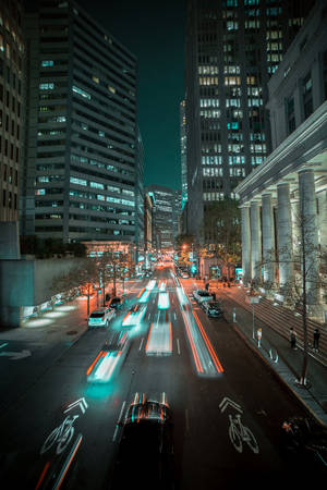 Road In City Iphone Whatsapp Wallpaper