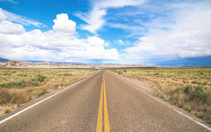 Road Under The Blue Sky Wallpaper