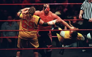 Road Warrior Hawk Versus 'public Enemy' Wallpaper