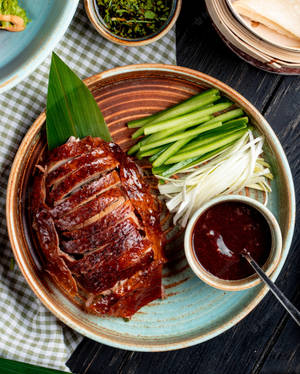 Roasted Peking Duck With Dark Sauce Wallpaper