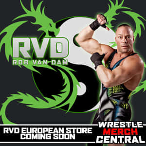 Rob Van Dam Green Dragon Yin Yang Poster Wallpaper