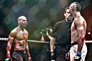 Robbie Lawler And Rory Macdonald Face Off Wallpaper