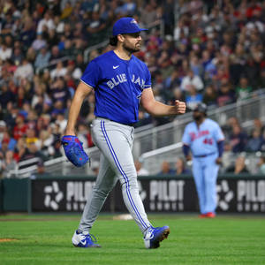 Robbie Ray Walking With Closed Fist Wallpaper