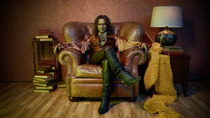 Robert Carlyle As Mr. Gold In A Cinematic Pose Wallpaper