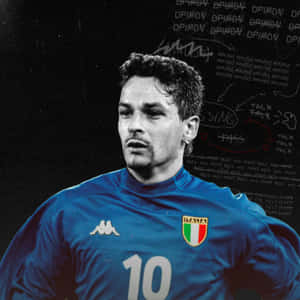 Roberto Baggio Italian Football Legend Wallpaper
