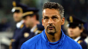 Roberto Baggio Italian Football Legend Wallpaper