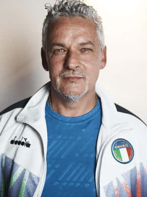 Roberto Baggio Portrait Wallpaper