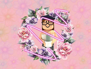 Roblox Girl Floral Poster Wallpaper