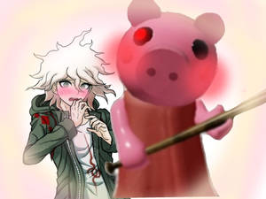 Roblox Piggy And Nagito Komaeda Wallpaper