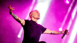 Rock Concert Energy Chester Bennington Wallpaper