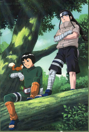 Rock Lee And Neji Phone Wallpaper