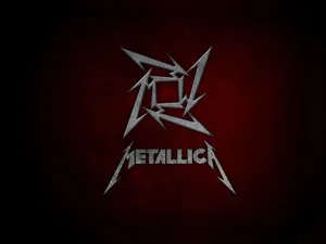 “rock Out With Metallica’s Iconic Ninja Star Emblem” Wallpaper