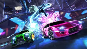 Rocket League Green And Pink 1920x1080 Wallpaper
