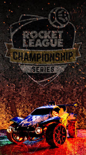 Rocket League Phone Flaming Car Wallpaper