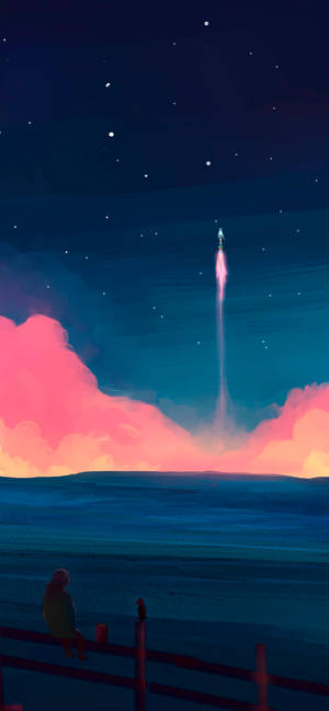 Rocket Take Off Amazing Phone Wallpaper