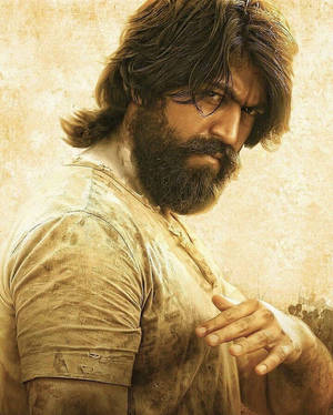Rocking Star Yash In Rugged Avatar Wallpaper