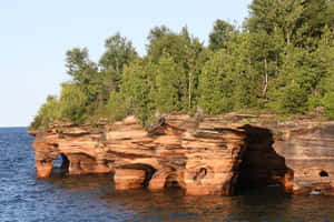 Rocky_ Lake_ Superior_ Shoreline Wallpaper