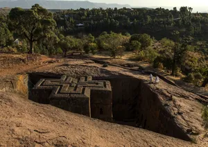 Rocky Landscape In Lalibela Wallpaper