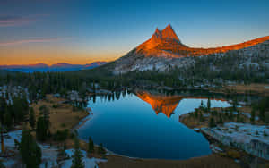 Rocky Mountains Cathedral Peak Nature Landscape Wallpaper