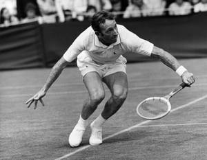 Rod Laver Ball Receiving Pose Wallpaper