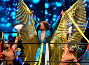 Roh Professional Wrestler Dalton Castle With The Boys 2016 Entrance Wallpaper