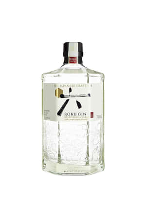Roku Gin Bottle Japanese Craft Spirits Wallpaper