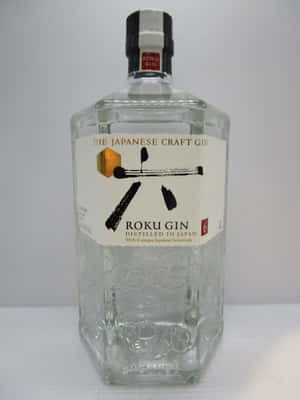 Roku Gin Bottle Japanese Craft Wallpaper