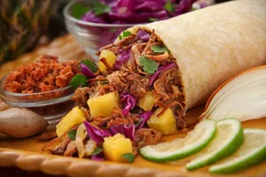 Rolled Grilled Meat Burrito Wallpaper