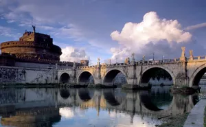 Roman Bridge Of Castel Santangelo Wallpaper