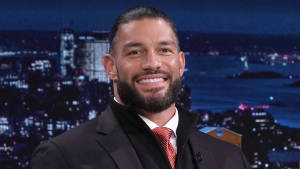 Roman Reigns At Jimmy Fallon Show Wallpaper