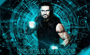 Roman Reigns Space Clock Art Wallpaper